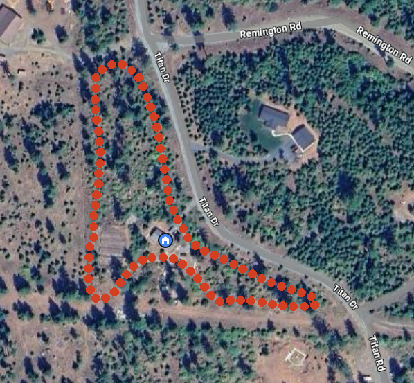 Map of the Cat Lap course